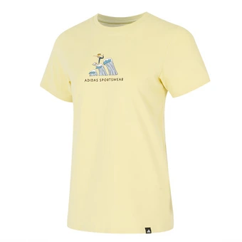 Женская футболка Adidas Sportswear, желтая | Китай.рф