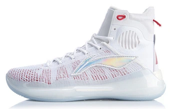 Мужские высокие баскетбольные кроссовки Li-Ning Yu Shuai 13 Boom бело-красные | Китай.рф