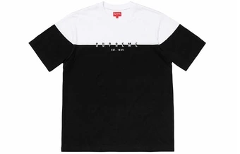 Футболка Supreme FW18 с разделенным логотипом унисекс черная | Китай.рф