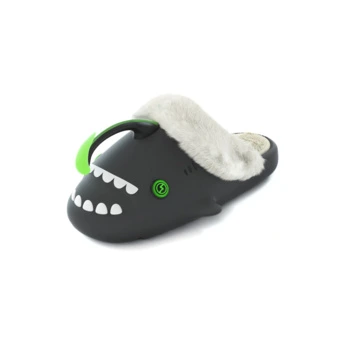 Закрытые тапочки HelloSlippers Shark Winter с акулой и фонариком, унисекс | Китай.рф