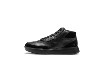 Кеды Ecco Street Court Leather High Top мужские черные | Китай.рф