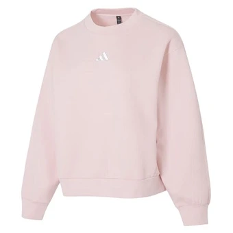 Розовый женский свитшот Adidas с круглым вырезом | Китай.рф