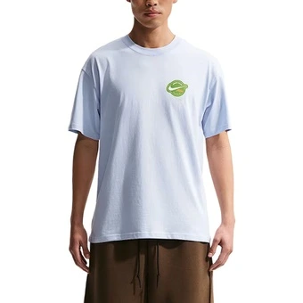 Мужская футболка Nike Hydrogen Blue Crew Neck, средней посадки | Китай.рф