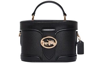 COACH Georgie 20 сумка-бокс кожаная женская черная | Китай.рф