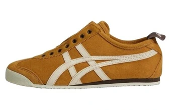 Onitsuka Tiger MEXICO 66 Slip-on Кожаная спортивная противоскользящая износостойкая Низкая повседневная обувь Унисекс Желтая | Китай.рф