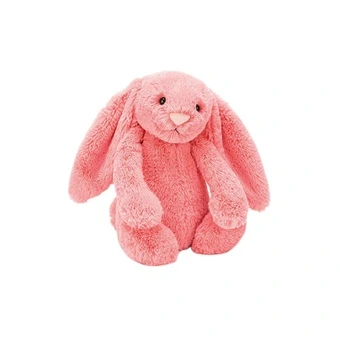 Плюшевый кролик JELLYCAT Bashful коралловый 31см | Китай.рф