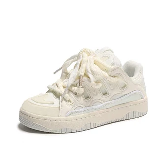 CHERRY&KALIKA Microfiber Leather Abrasion Resistant Low top Skateboard Shoes 3.5cm Women's | Китай.рф