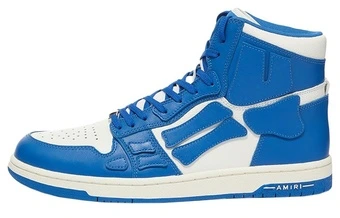 Мужские высокие кроссовки AMIRI Skel-Top Hi MFS002-466 сине-белые | Китай.рф