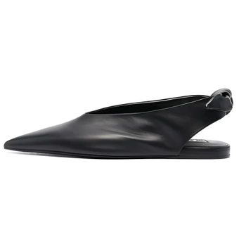 Туфли JIL SANDER женские повседневные черные с узлом | Китай.рф
