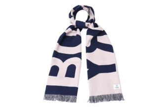 Вязаный шарф Burberry Wool Knit Scarves Unisex Blue Pink | Китай.рф