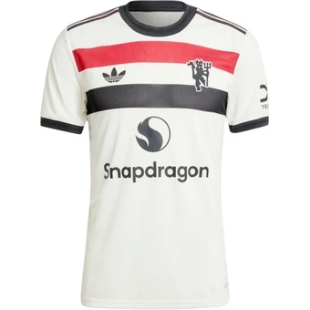 Футбольная майка Adidas Originals SS24 24/25 Manchester United Authentic Jersey мужская серо-белая | Китай.рф