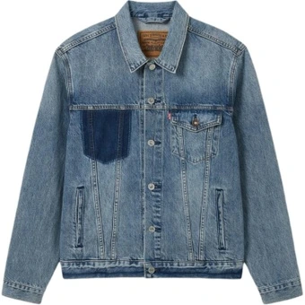 Levi’s Деним-роннин FW24 Джинсовая куртка свободного кроя мужская голубая | Китай.рф