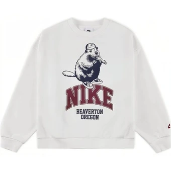 Толстовка Nike Sportswear детская, утепленная, бежевая | Китай.рф