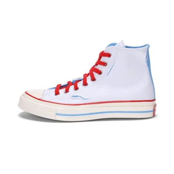 Кеды Converse CHUCK TAYLOR Abrasion Resistant High top Canvas Shoes Unisex Бело-синие | Китай.рф