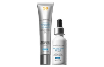 SkinCeuticals Набор для сияния кожи: сыворотка и солнцезащитный крем | Китай.рф
