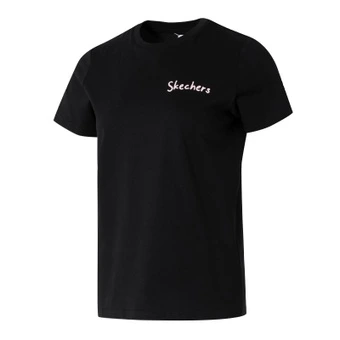 Футболка Skechers женская дымчато-черная 03K8 | Китай.рф