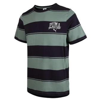 Мужская зеленая футболка PUMA T Shirts Crew Neck | Китай.рф