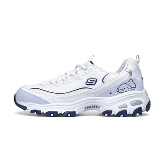 Кроссовки Skechers DLITES WAO, белые с синим, женские | Китай.рф