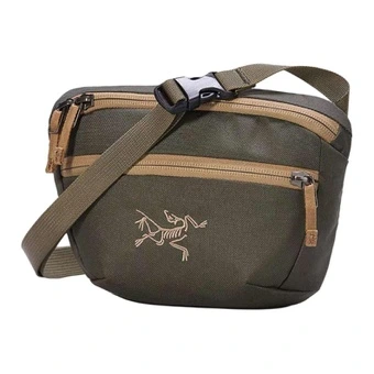 Поясная сумка Arcteryx Mantis 1.5L, полиэстер, винтажный зеленый и песчано-коричневый | Китай.рф