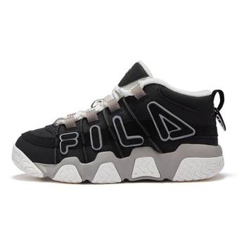 Женские черно-белые ретро баскетбольные кроссовки FILA FUSION BARRICADE MID WE | Китай.рф