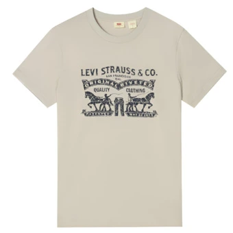 Футболка унисекс Levi's Heather Gray с принтом | Китай.рф