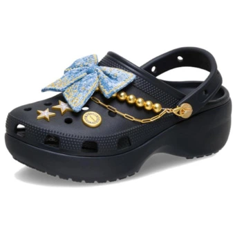 Клоги Crocs Denim Butterfly Cloud EVA женские черные | Китай.рф