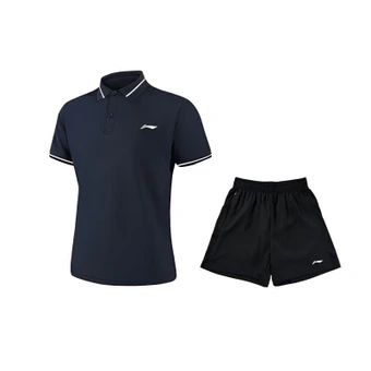 Li Ning Комплект кэжуал спортивной одежды мужской с воротником поло | Китай.рф
