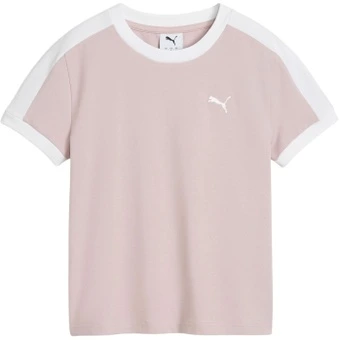 Футболки PUMA T7 женские, туманно-розовые, круглый вырез | Китай.рф