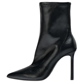 Короткие сапоги ZARA из искусственной кожи черные | Китай.рф