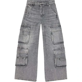 Джинсы DIESEL 1996 D Sire Relaxed Jeans светло-серые | Китай.рф