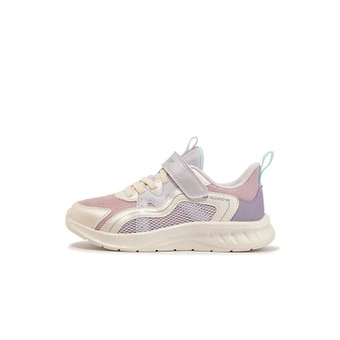 Кроссовки XTEP Synthetic Leather Slip Resistant Abrasion Resistant Low top Kids' Running Shoes Pink Kids' | Китай.рф