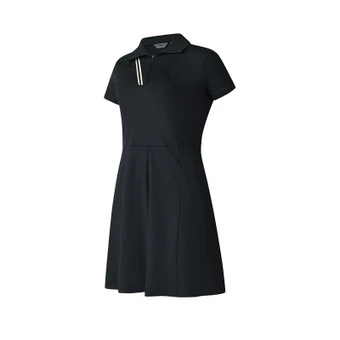 Женское платье FILA Golf с коротким рукавом, серия Pitch Black BK | Китай.рф