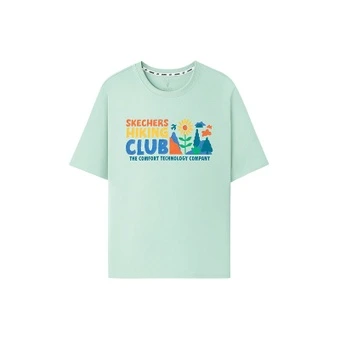 Футболка Skechers T Shirts Unisex Outdoor 4 06B8 Crew Neck Straight Fit | Китай.рф