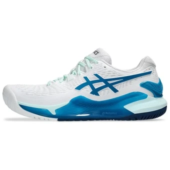 Теннисные кроссовки Asics Gel-Resolution 9 бело-голубые | Китай.рф