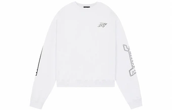 WE11DONE Sweatshirt Unisex White – Стильная толстовка с логотипом | Китай.рф