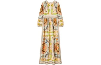 Платье TORY BURCH SS23 с длинным рукавом, круглый вырез, женское | Китай.рф