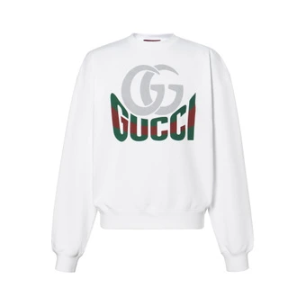 Толстовка GUCCI Logo print Sweatshirt с принтом логотипа | Китай.рф