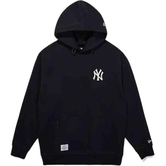 Толстовка New Era X MLB унисекс черная с капюшоном | Китай.рф
