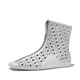 Короткие сапоги BELLALILY Ankle Boots из натуральной кожи для женщин | Китай.рф