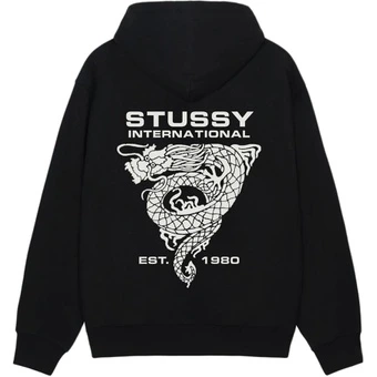 Толстовка унисекс Stussy FW25 DRAGON HOODIE с драконом | Китай.рф