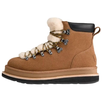 Sacai x UGG износостойкие высокие ботинки унисекс каштановые | Китай.рф