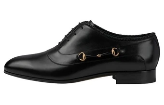 GUCCI Leather Dress Shoes — черные мужские туфли | Китай.рф