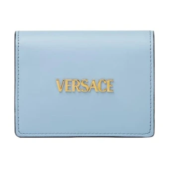 VERSACE Женский кошелек Tag из воловьей кожи, синий | Китай.рф