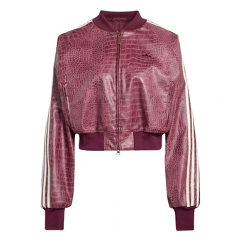 Куртка Adidas Originals женская, из искусственной кожи, на молнии | Китай.рф