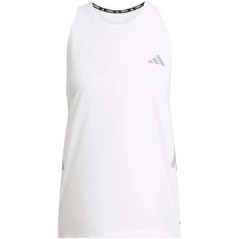 Женская белая майка Adidas Logo дышащая с круглым вырезом без рукавов | Китай.рф