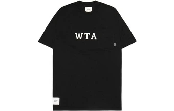 Футболка WTAPS мужская с контрастным буквенным принтом и круглым вырезом | Китай.рф