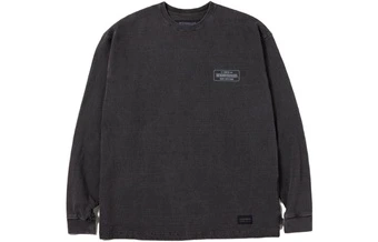 Мужской лонгслив NEIGHBORHOOD PIGMENT DYED CREWNECK LS свободного кроя | Китай.рф