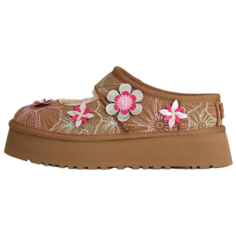 Тапочки UGG EVA Closed Toe Slippers женские каштановые | Китай.рф