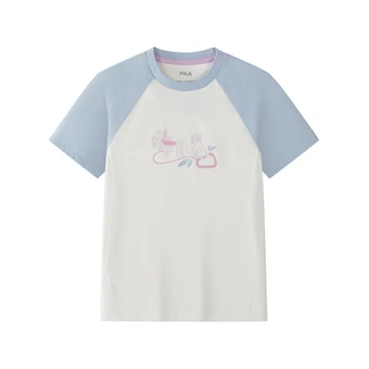 Детская футболка FILA KIDS с круглым вырезом, умеренная | Китай.рф