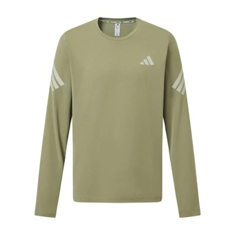 Футболка adidas с длинным рукавом мужская зеленая | Китай.рф